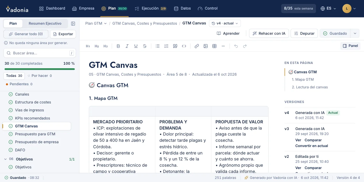 Vadonia · GTM Canvas