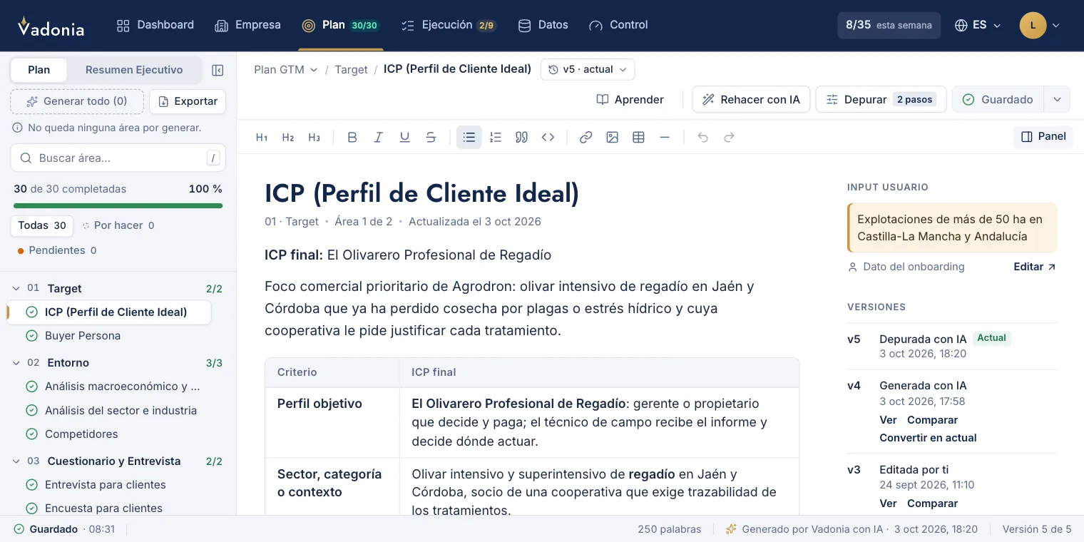 Vadonia · ICP (Perfil de Cliente Ideal)